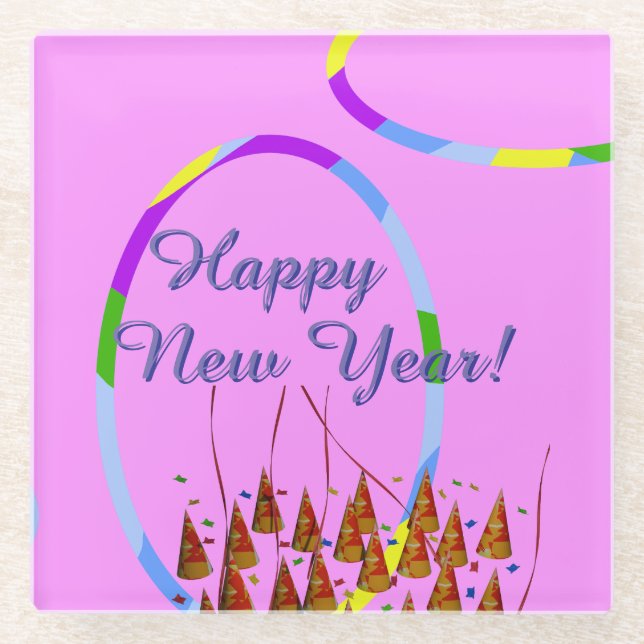 Happy New Year's Day Coaster (Front)
