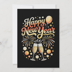 Happy New Years Eve Cheers Holiday Season Family Card