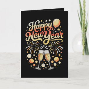 Happy New Years Eve Cheers Holiday Season Family Card