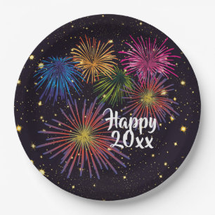 Happy New Year's Eve Party Plates