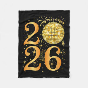 Happy New Years Fireworks 2026  Fleece Blanket