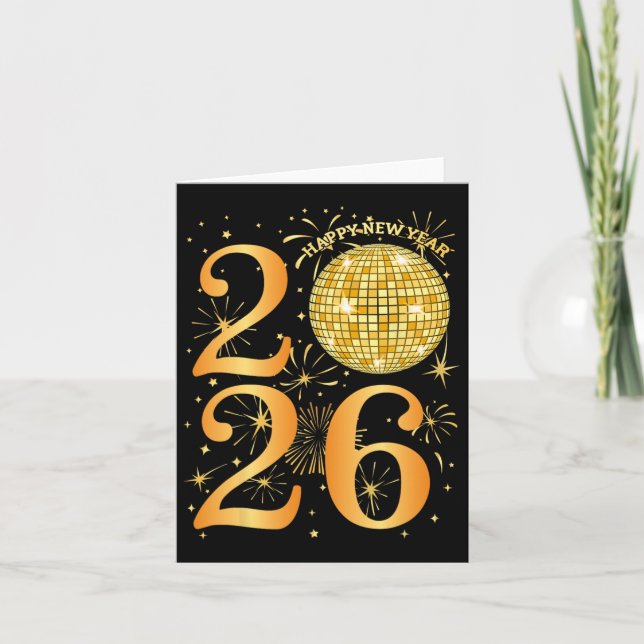 Happy New Years Fireworks 2026 New Year's Eve Part Card (Front)