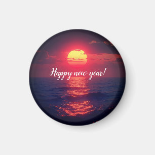 Happy new years magnet