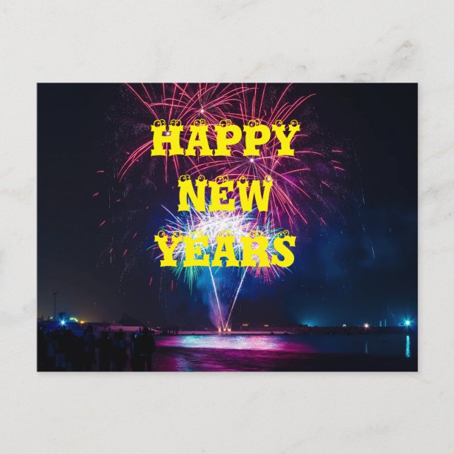 HAPPY NEW YEARS POSTCARD (Front)