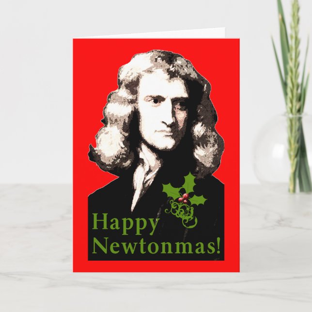 Happy Newtonmas Holiday Card (Front)