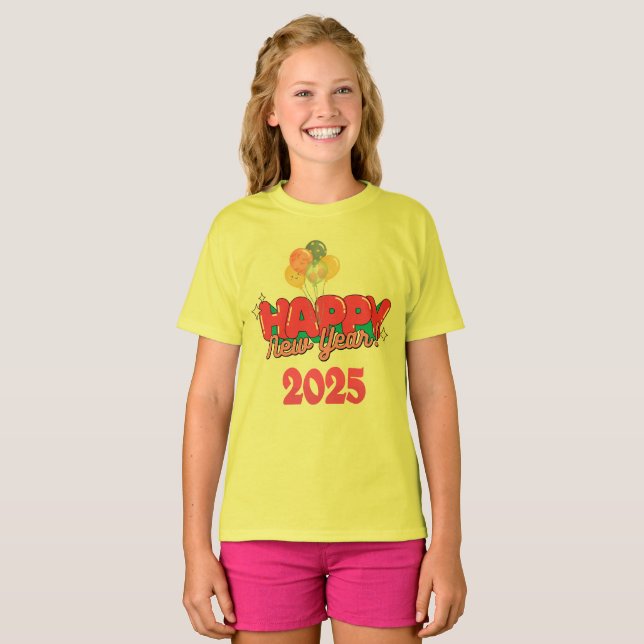 Happy newyear T-shirt 2025 (Front Full)