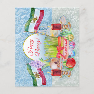 Happy Norooz Haft Sin with Lion and Sun Flyer