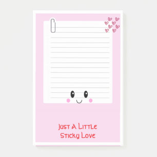 Happy Notes Pink: Kawaii Sticky Notes