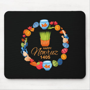 Happy Nowruz 1405 Persian New Year Sabzeh Nowruz Mouse Pad