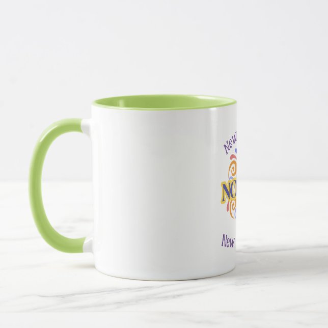 Happy Nowruz Custom T-Shirt Mug (Left)