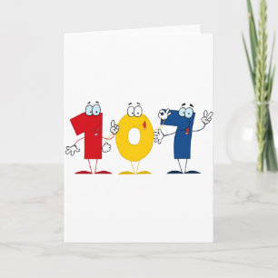 Happy Number 107 Card