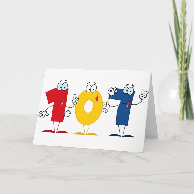 Happy Number 107 Card (Front)