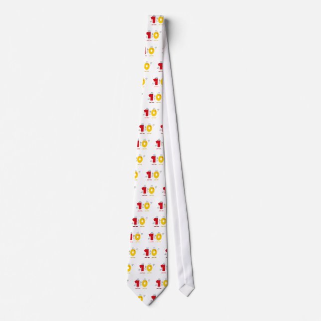 Happy Number 10 Tie (Front)