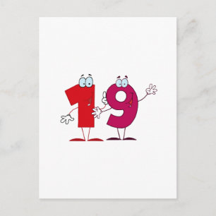 Happy Number 19 Postcard