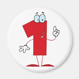 Happy Number 1 Magnet