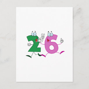 Happy Number 26 Postcard