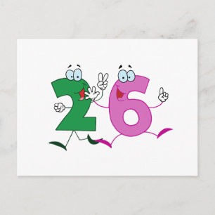 Happy Number 26 Postcard