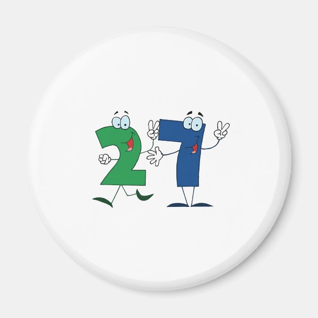 Happy Number 27 Magnet (Front)