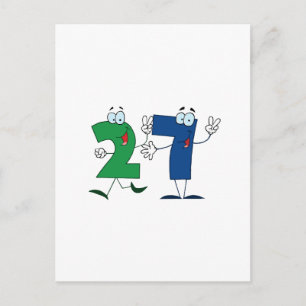 Happy Number 27 Postcard