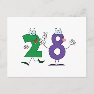 Happy Number 28 Postcard