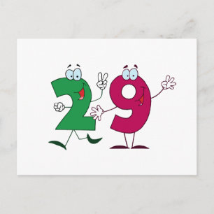 Happy Number 29 Postcard