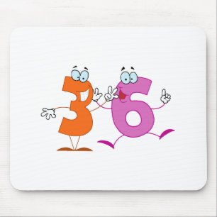 Happy Number 36 Mouse Pad