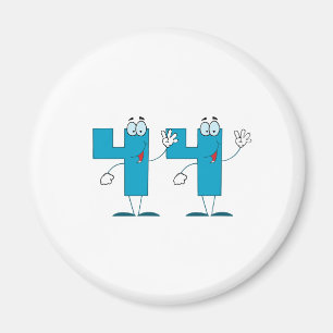 Happy Number 44 Magnet