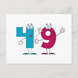 Happy Number 49 Postcard