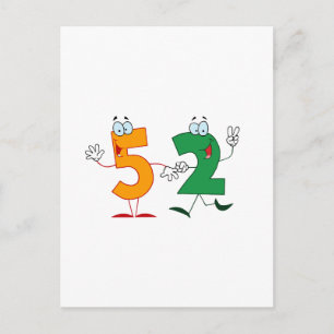 Happy Number 52 Postcard