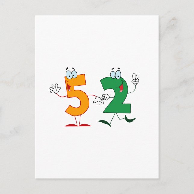 Happy Number 52 Postcard (Front)