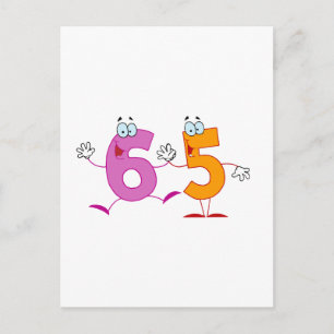 Happy Number 65 Postcard