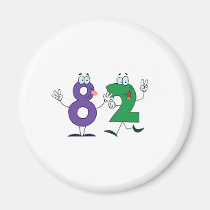 Happy Number 82 Magnet