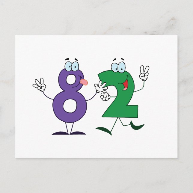 Happy Number 82 Postcard (Front)