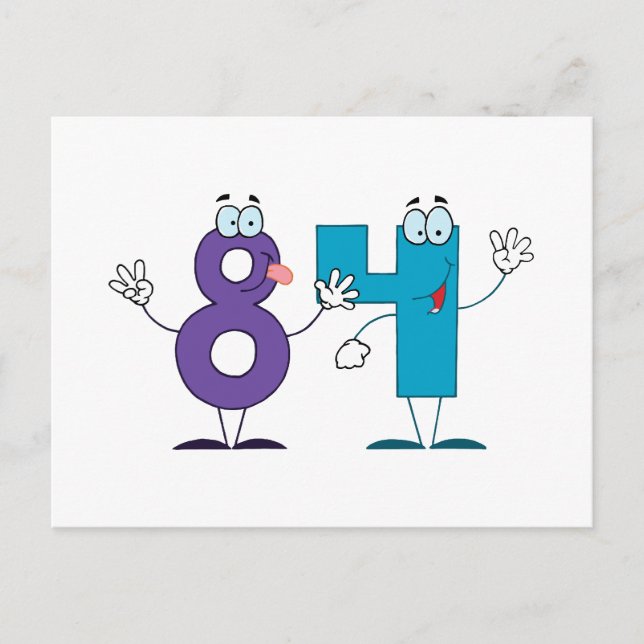Happy Number 84 Postcard (Front)
