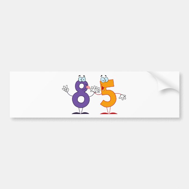 Happy Number 85 Bumper Sticker (Front)