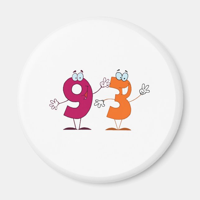 Happy Number 93 Magnet (Front)
