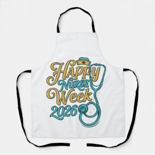 Happy Nurse Week 2026 Stethoscope Shirt Design_1 Apron