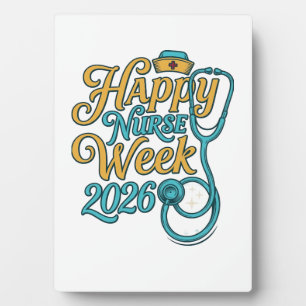 Happy Nurse Week 2026 Stethoscope Shirt Design_1 Plaque
