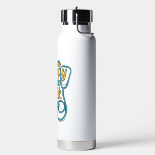 Happy Nurse Week 2026 Stethoscope Shirt Design_1 Water Bottle