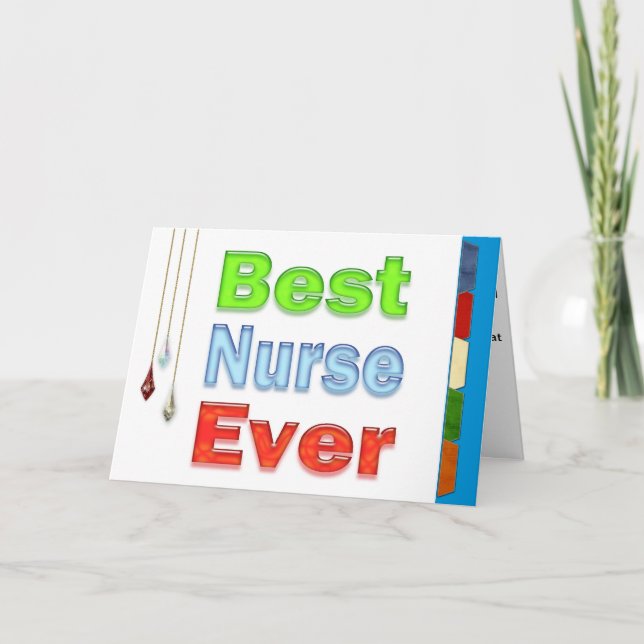 Happy Nurses Day Best Nurse Ever Card (Front)