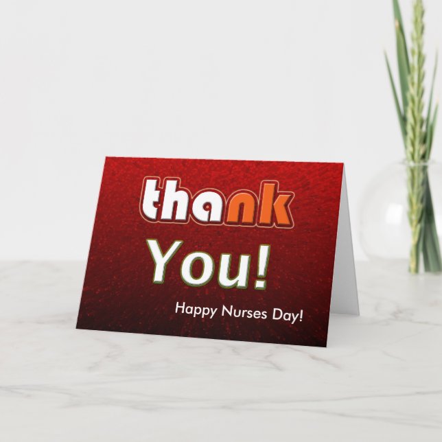 Happy Nurses Day Customisable Card (Front)