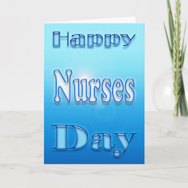 Happy Nurses Day Floral Card (Front)