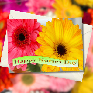 Happy Nurses Day Gerber Daises  Card