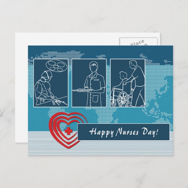 Happy Nurses Day Postcards (Front/Back)