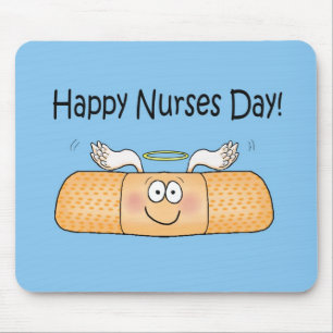 Happy Nurses Nurse Nurse's Day Whimsical Bandage Mouse Pad
