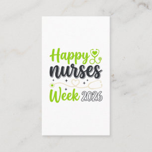 Happy Nurses Week 2026 Stethoscope Nurse Design_1 Business Card