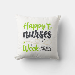 Happy Nurses Week 2026 Stethoscope Nurse Design_1 Cushion