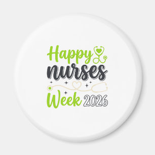 Happy Nurses Week 2026 Stethoscope Nurse Design_1 Magnet