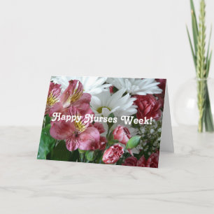 Happy Nurses Week!-Pretty Floral Bouquet Holiday Card