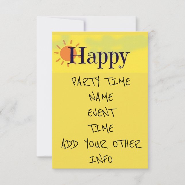 **HAPPY OCCASION** **EVENT** & **PARTY** INVITE (Front)